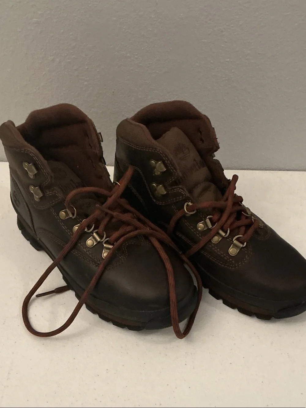 Timberland Dark Brown Leather Women’s Outdoor Boots